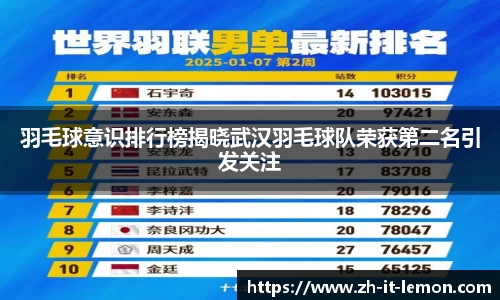 羽毛球意识排行榜揭晓武汉羽毛球队荣获第二名引发关注